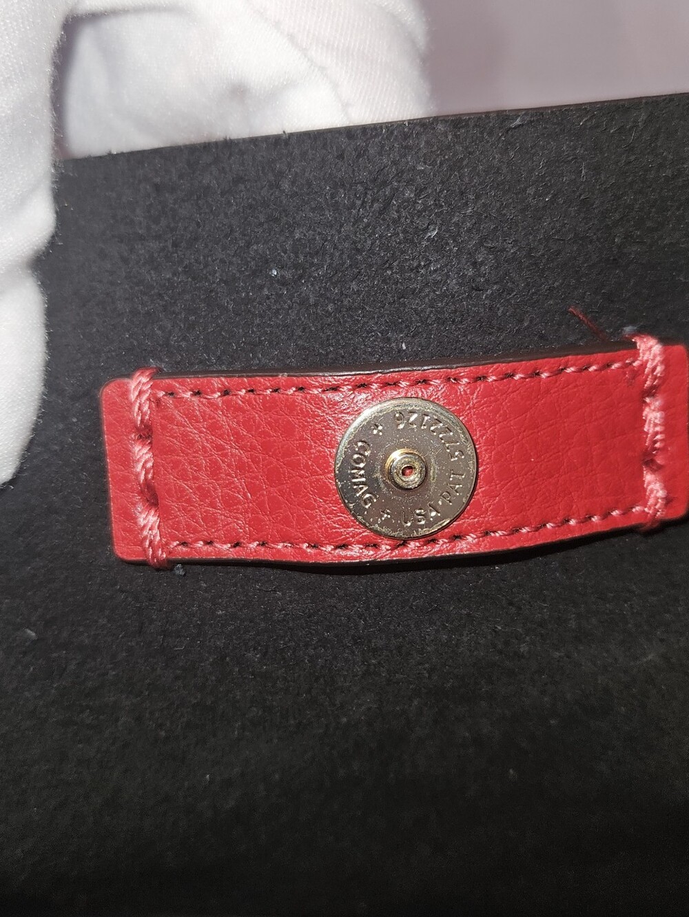 Coach Derby Cherry Red Leather Tote - Picture 12 of 16